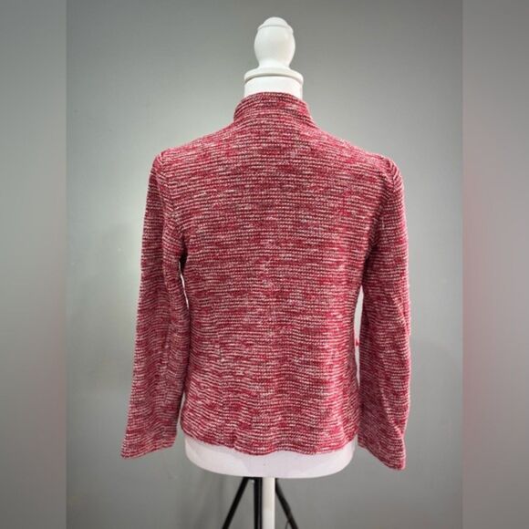 SALE! Red Talbots Short Knit Blazer Size 6 EUC - Picture 2 of 6